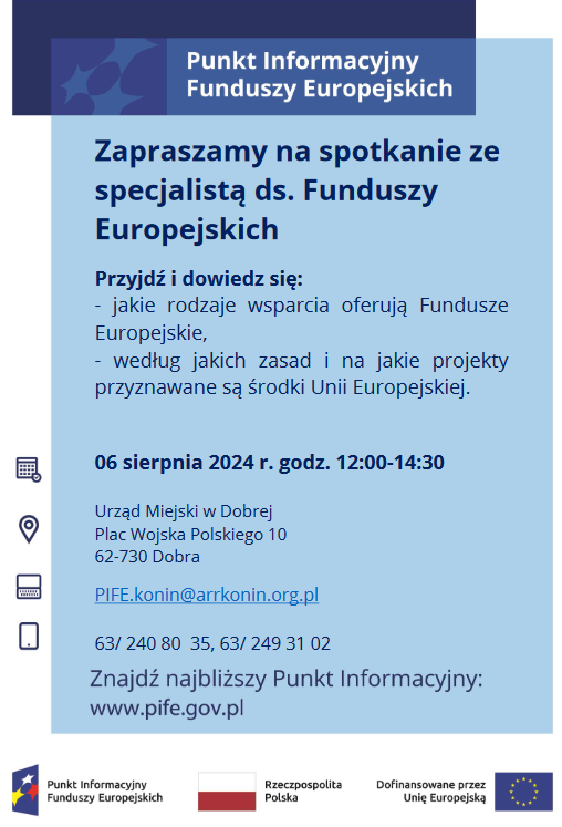 Dyżur Punktu Informacyjnego Funduszy Europejskich