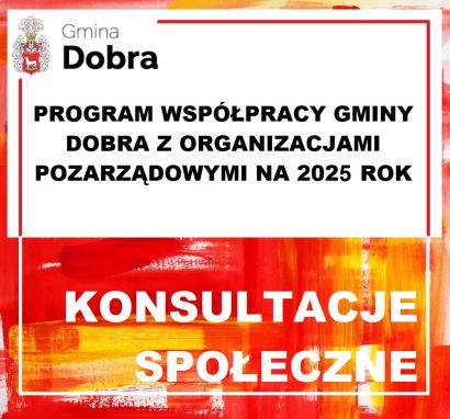 Ogłoszenie Burmistrza Dobrej o wynikach konsultacji...