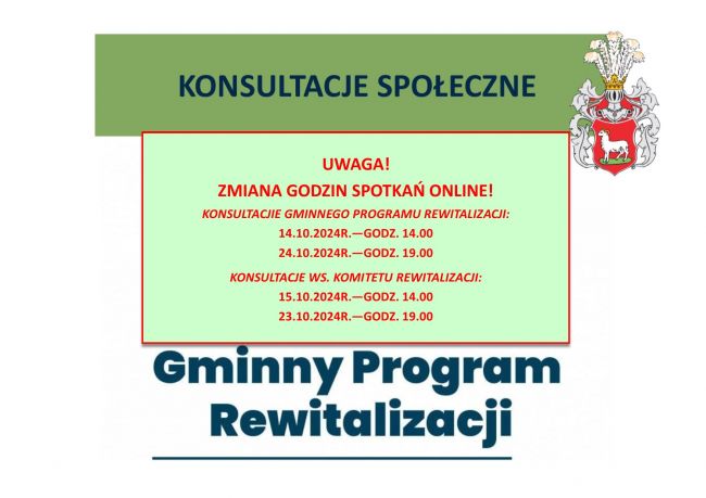 UWAGA KOMUNIKAT! - zmiana godzin zaplanowanych spotkań...