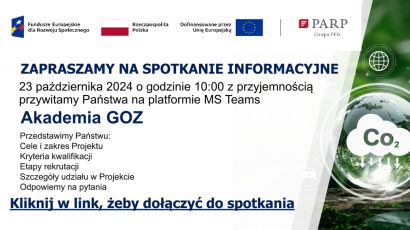 Akademia GOZ - zaproszenie na BEZPŁATNE szkolenia i...