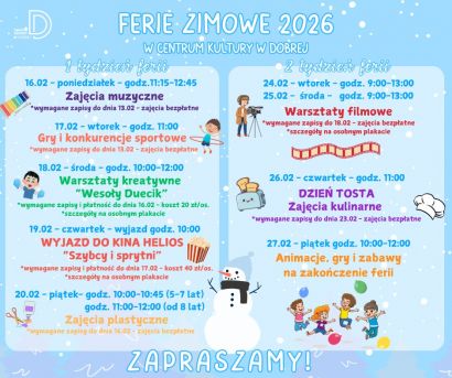 Ferie zimowe w Centrum Kultury